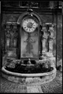Water clock fountain, Rome 1969. 